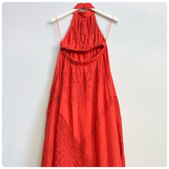 NWT Anthropologie Halter Cutwork Lace Dress, XS - Picture 12 of 17